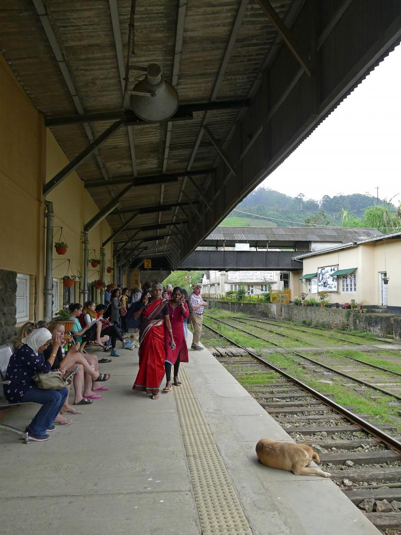 Stacja kolejowa w Nianuoya. Na trasie malowniczej linii kolejowej z Kandy do Ella