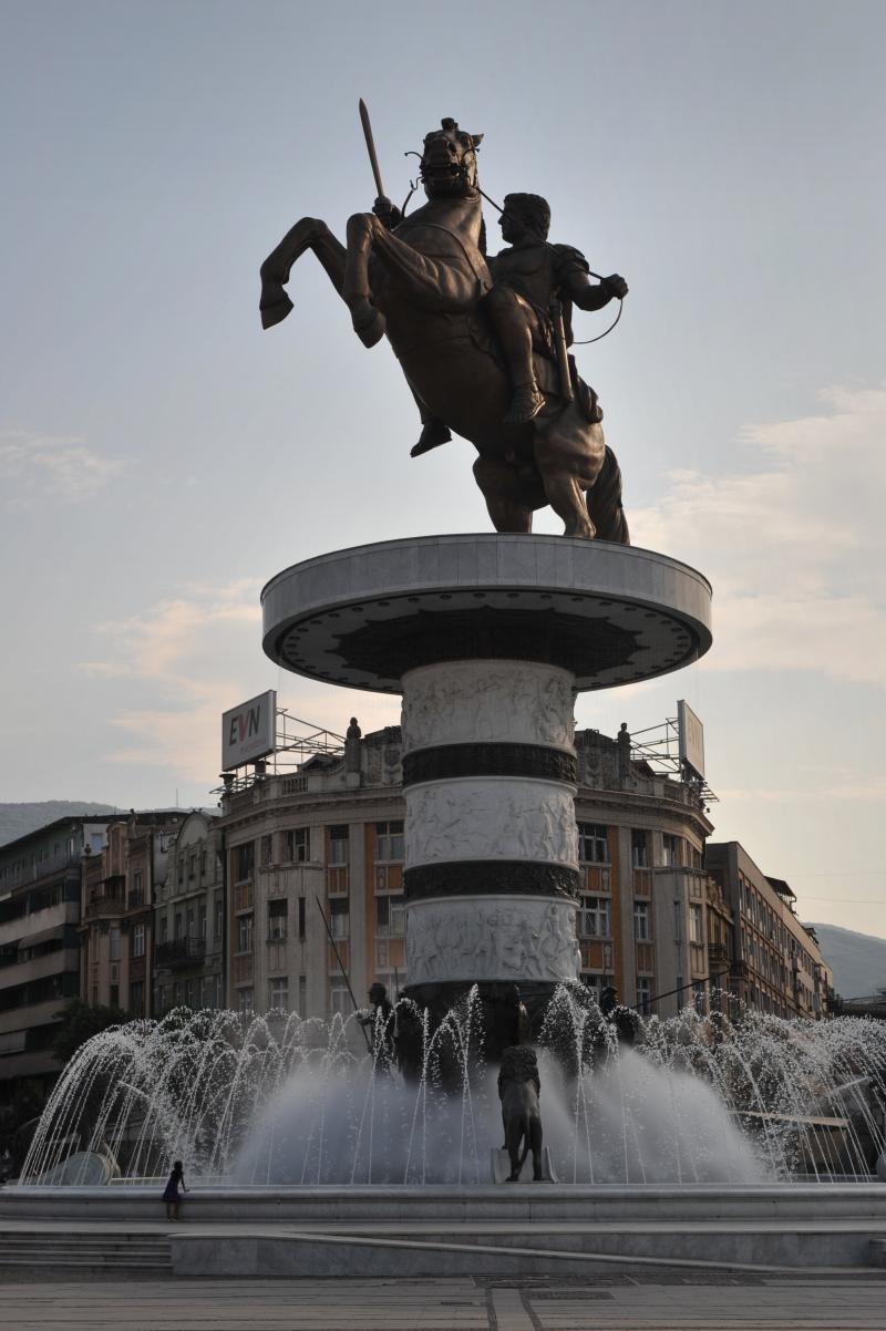 Skopje pomnik Aleksandra Wielkiego 