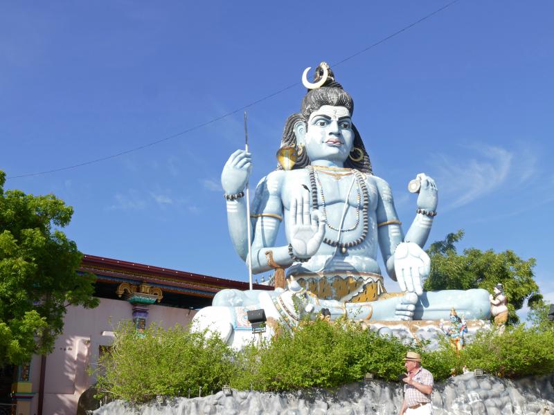 Trincomalee. Wielki Sziwa w wejściu do hinduistycznej świątyni Kandasamy Kovil