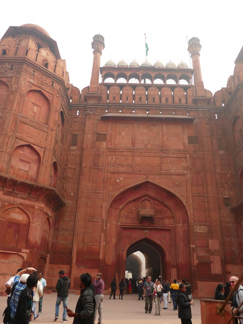 Delhi. Czerwony Fort. Główna brama  Lahore Gate